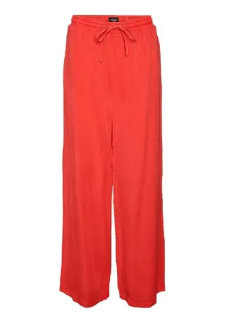 Pantaloni Vero Moda, rosu