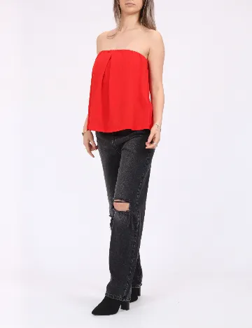 Top Vero Moda, rosu
