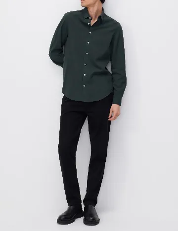 Camasa Reserved, verde inchis