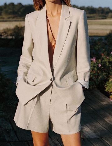 Sacou Oversize Zara, bej