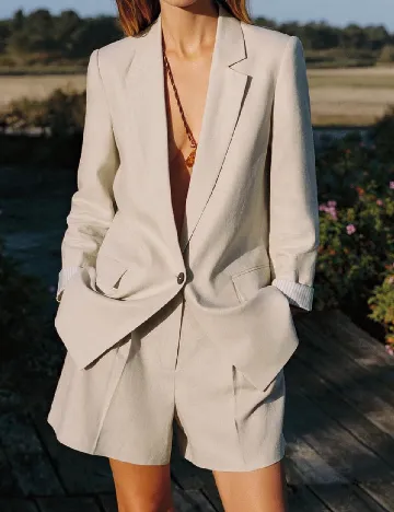 Sacou Oversize Zara, bej