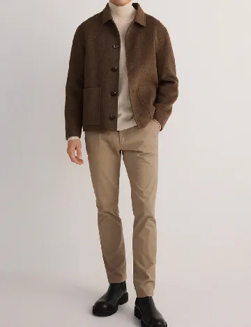 Pantaloni Reserved, crem