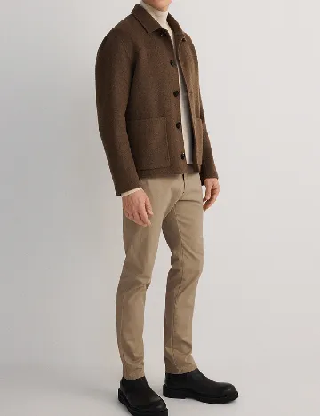 Pantaloni Reserved, crem