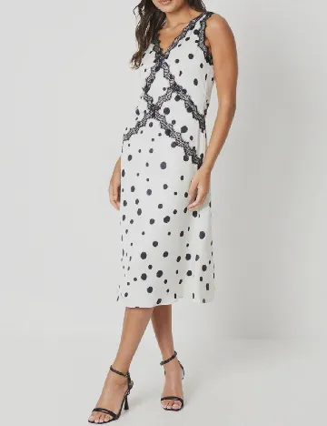 Rochie medie Coast, ecru