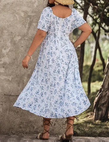 Rochie lunga SHEIN CURVE, alb