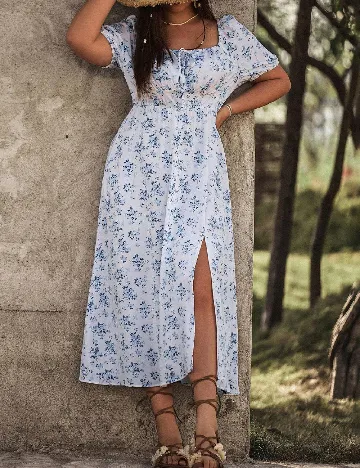 Rochie lunga SHEIN CURVE, alb
