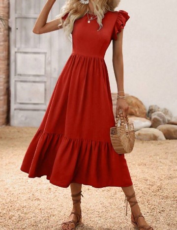 Rochie medie SHEIN, rosu
