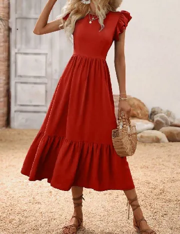 Rochie medie SHEIN, rosu