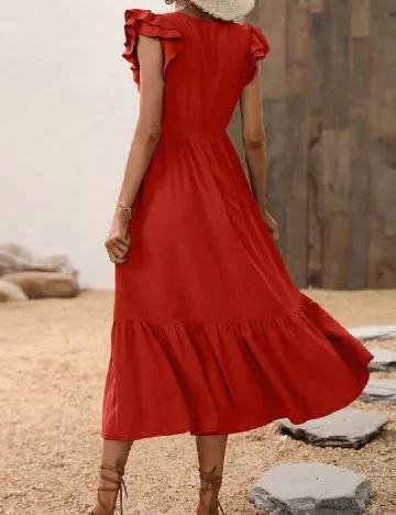 Rochie medie SHEIN, rosu