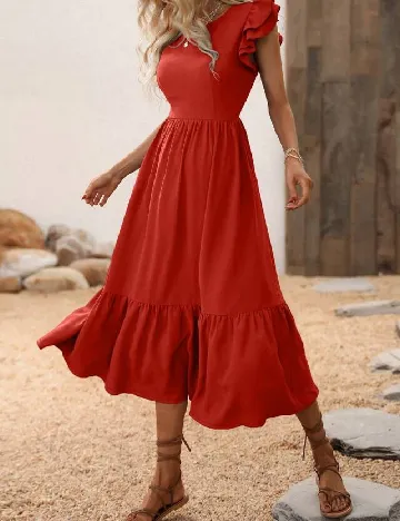 Rochie medie SHEIN, rosu