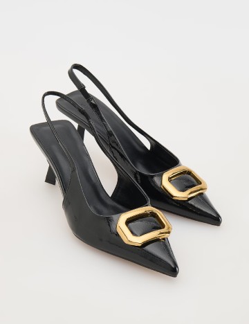 Pantofi Reserved, negru