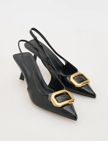 Pantofi Reserved, negru