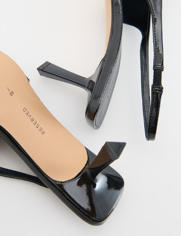 Pantofi Reserved, negru