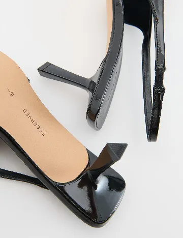 Pantofi Reserved, negru
