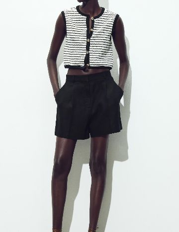 Vesta Zara, alb/negru