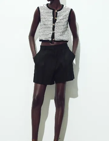 Vesta Zara, alb/negru