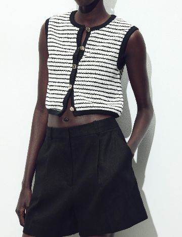 Vesta Zara, alb/negru