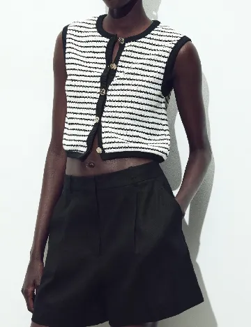 Vesta Zara, alb/negru