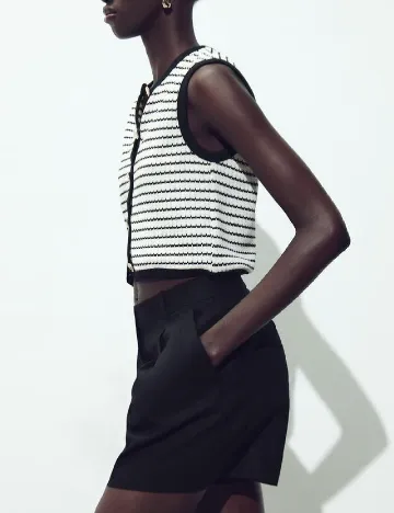 Vesta Zara, alb/negru