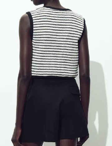 Vesta Zara, alb/negru