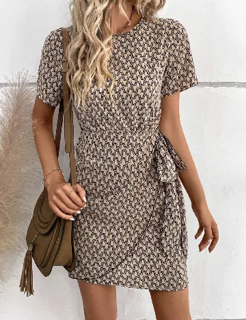 Rochie scurta SHEIN, maro