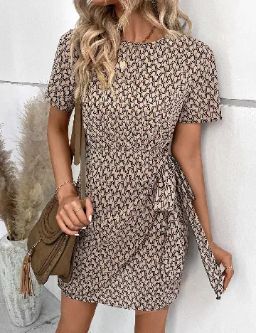 Rochie scurta SHEIN, maro
