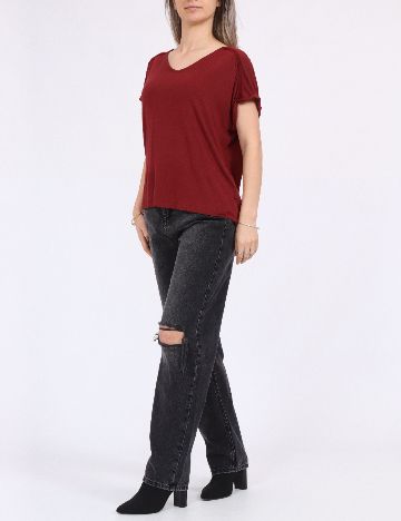 Tricou Vero Moda, visiniu