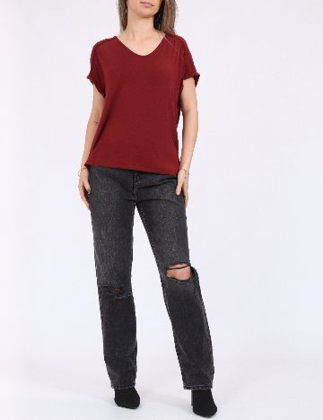 Tricou Vero Moda, visiniu