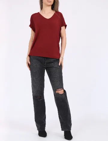 Tricou Vero Moda, visiniu