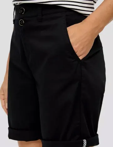 Pantaloni scurti s.Oliver Plus Size, negru