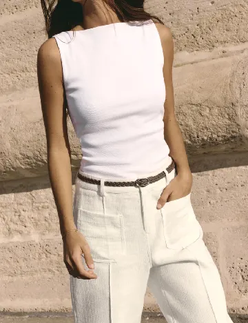 Top Zara, alb