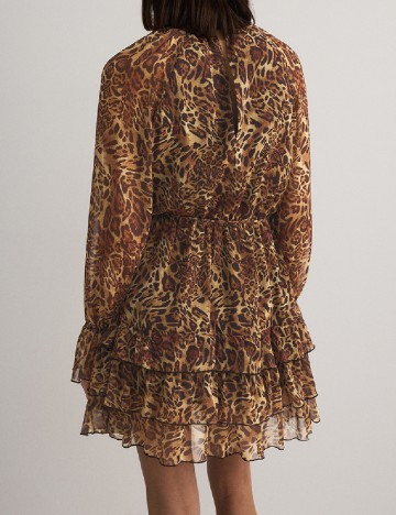 Rochie scurta Reserved, animal print