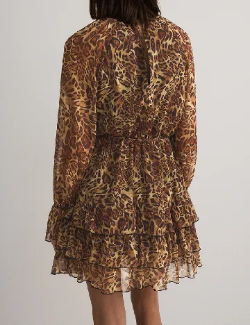 Rochie scurta Reserved, animal print