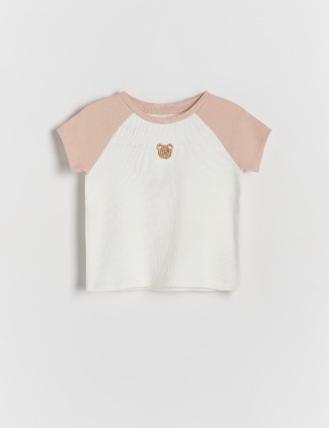 Tricou Reserved, alb