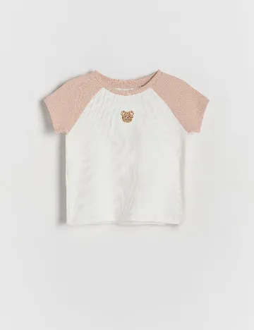 Tricou Reserved, alb