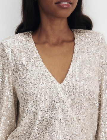 Rochie scurta Reserved, crem