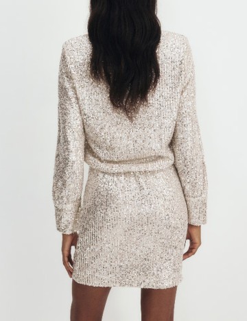 Rochie scurta Reserved, crem