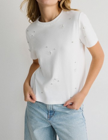 Tricou Reserved, alb
