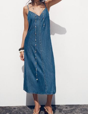 Rochie medie Zara, albastru