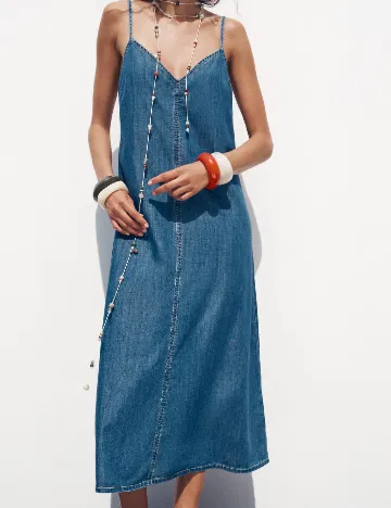 Rochie medie Zara, albastru