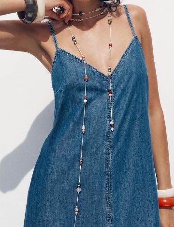 Rochie medie Zara, albastru