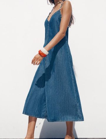 Rochie medie Zara, albastru