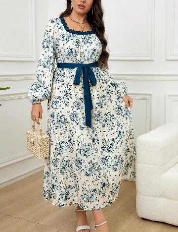 Rochie lunga SHEIN CURVE, alb