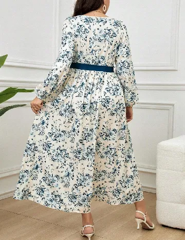 Rochie lunga SHEIN CURVE, alb