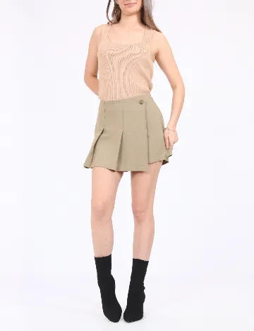 Fusta pantalon Only, verde