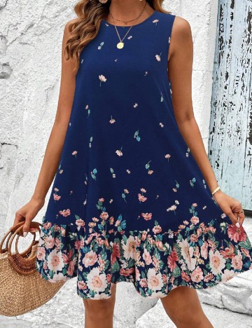 Rochie scurta SHEIN, albastru