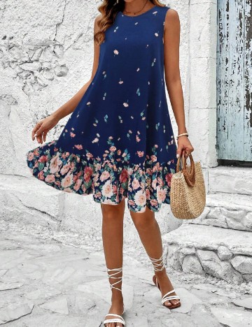 Rochie scurta SHEIN, albastru