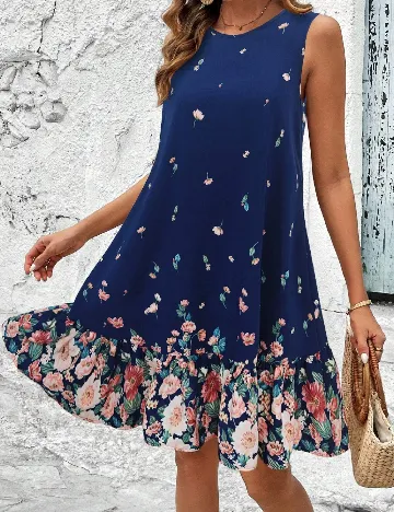 Rochie scurta SHEIN, albastru
