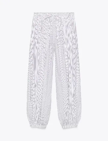 Pantaloni Zara, alb