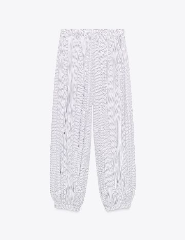 Pantaloni Zara, alb